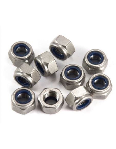 Nakrętka M05 samohamowana z wkładką niemetalową A2