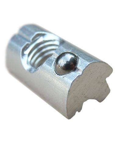 Wpust przesuwny alum. z kulką na śrubę M8