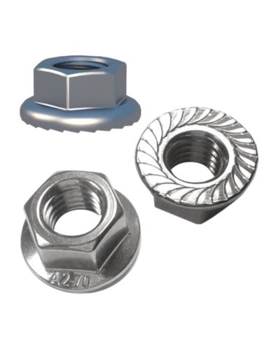 Nakrętka M8 kołnierzowa stal nierdzewna A2