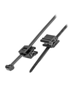 Opaska kablowa z klipsem 4,8x200mm do ramy 1-3mm