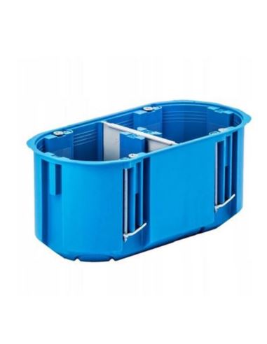 Puszka podtynkowa P2x60D regips głęboka niebieska