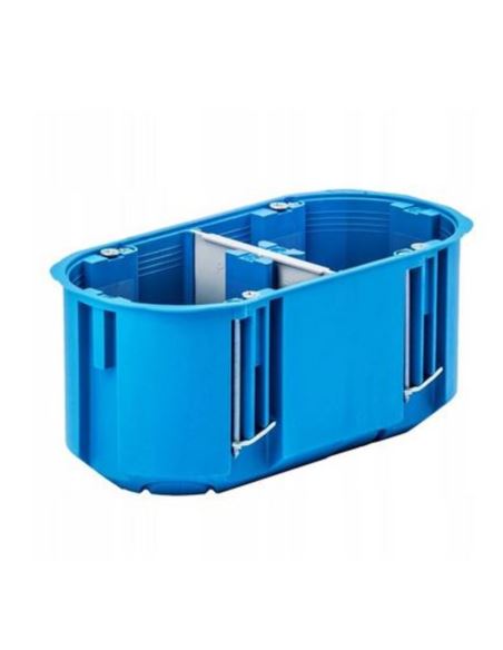 Puszka podtynkowa P2x60D regips głęboka niebieska