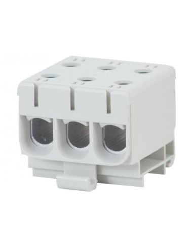 Złączka LZ 3x50/3x50mm2 szara  na szynę TH35