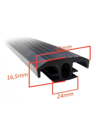 Uszczelka typu T płaska 1mb EPDM