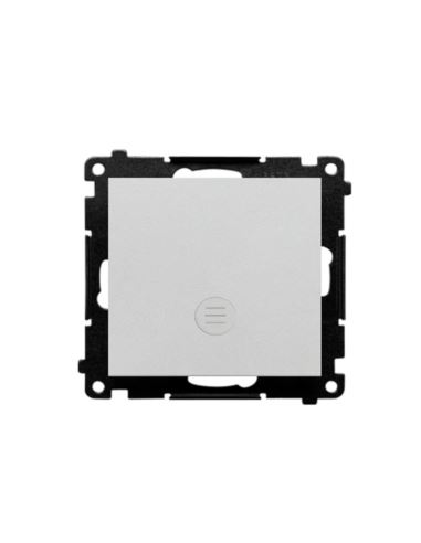 Simon55 łącznik jednobiegunowy Aluminium mat