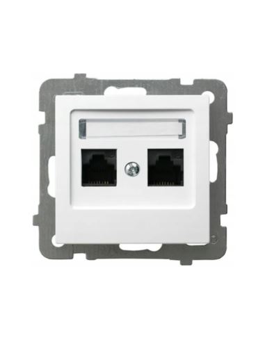 AS Gniazdo komputerowe podw.RJ45 kat 5 OSPEL