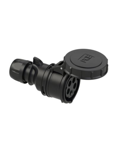 Gniazdo siłowe przenośne 32A 5P 400V IP44 czar PCE