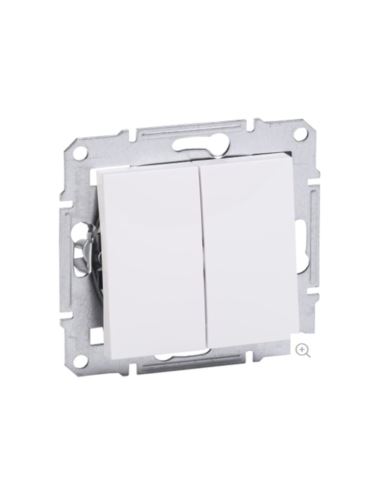 ASFORA Łącznik świecznikowy bez ramki biały