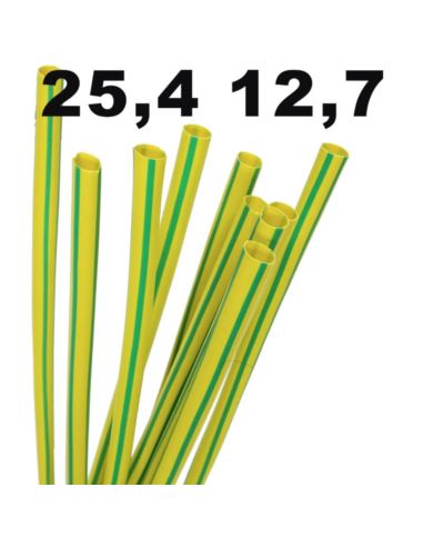 Koszulka termokurczliwa RTS 25,4/12,7 żółto-zielon