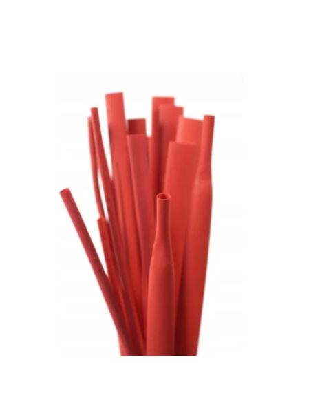 Koszulka termokurczliwa RC 9,5/4,8 CZERWONA/1m/