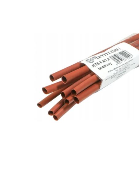 Koszulka termokurczliwa RTS 6,4/3,2 BRĄZOWA