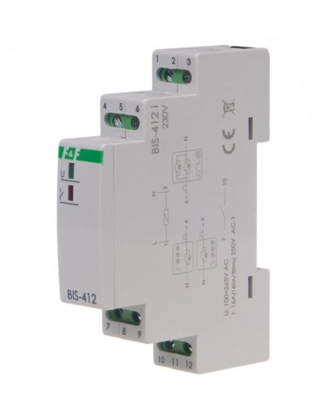Przekaźnik bistabilny BIS-412 LED 230V grupowy