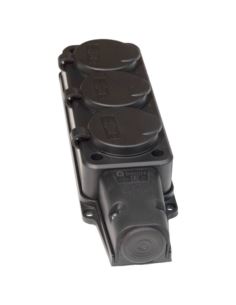 Listwa elektryczna gumowa 3x230V IP54 3 gniazda