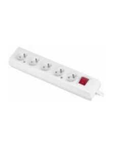 Gniazdo przedłużacza 5 gn.z uziem. i wyłącznikiem