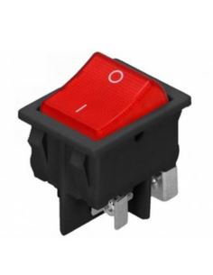 Przełącznik kołyskowy podświetlany ON/OFF czerwony