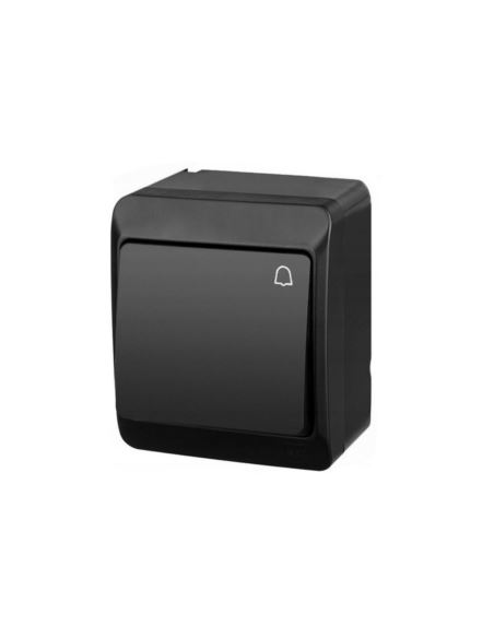 HERMES Łącznik dzwonek IP44 ŁNT-1D czarny