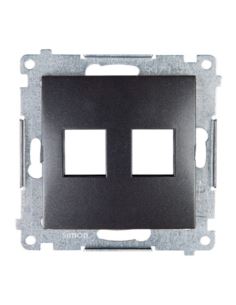 Simon54 Pokrywa gniazda 2xRJ45 antracyt
