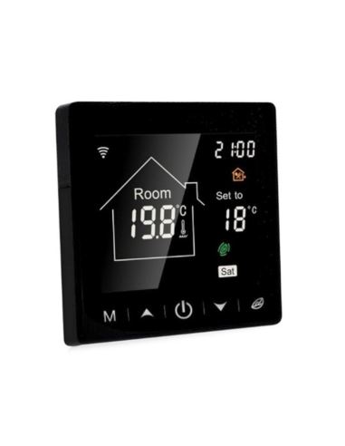 Termostat pokojowy, cyfrowy LCD WIFI Czarny M2