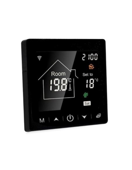 Termostat pokojowy, cyfrowy LCD WIFI Czarny M2