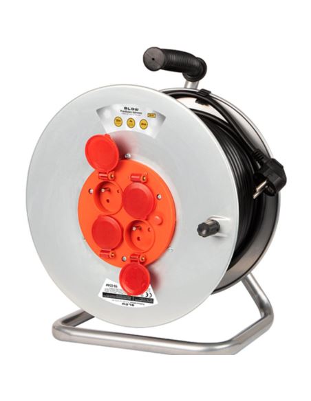 Przedłużacz bębnowy 3x2,5mm 50m 4-Gn. 10A/2500W