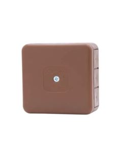 Puszka herm. H55-S 85x85x37 IP55 12-wył brązowa