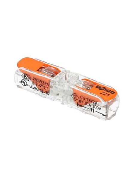 Szybkozłączka przelotowa 2x4mm2 221-2411