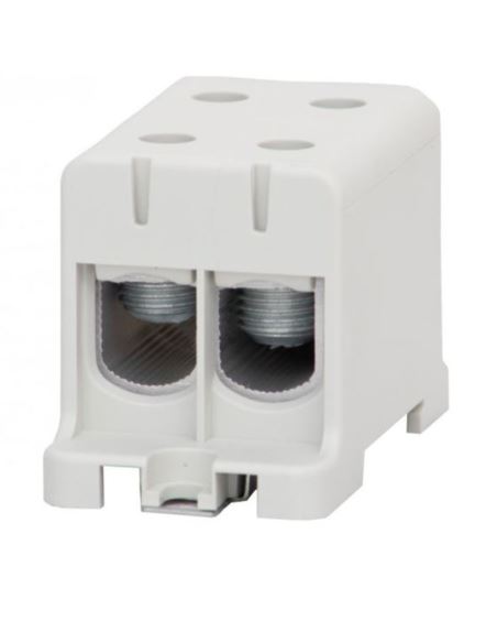 Złączka LZ 2x95/2x95mm2 szara na szynę TH35