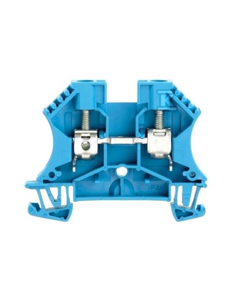 Złączka śrubowa WDU 2,5 BL niebieski na szynę TH35