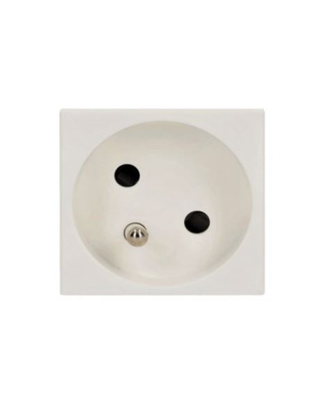 Simon Gniazdo K45 z schuko 16A czysta biel