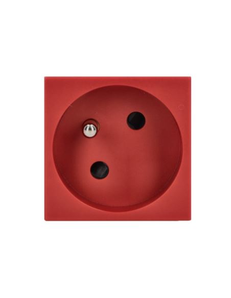 Simon Gniazdo poj. K45 DATA SCHUKO 16A czerwony