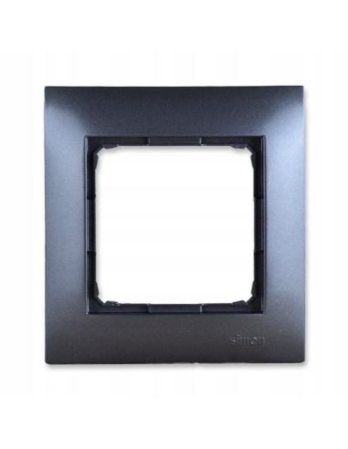 Simon54 Ramka pojedyncza antracyt 1 pole