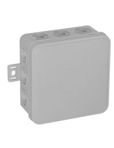 Puszka V7 100x100x41mm n/t IP54 12-wlot.klik szara