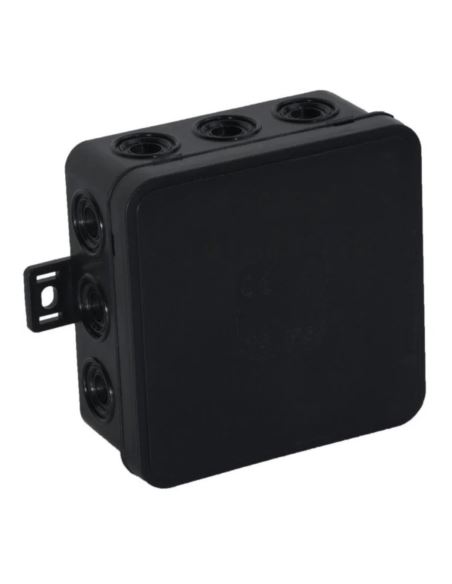 Puszka V7 100x100x41mm n/t IP54 12-wlot.klik czarn
