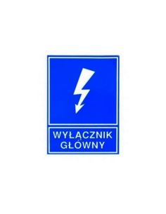 Naklejka ostrzegawcza TZI W.GL. 74X105S