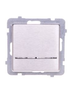 SONATA Łącznik poj. z podświetleniem stal inox