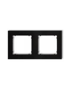 MINI Ramka podwójna czarny mat Karlik