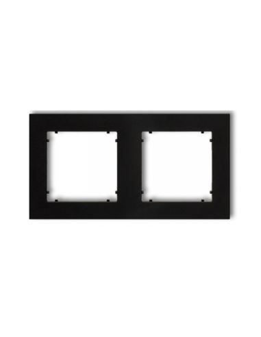 MINI Ramka podwójna czarny mat Karlik