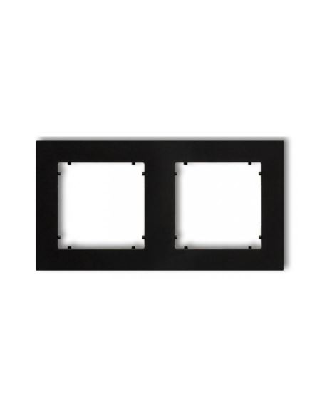 MINI Ramka podwójna czarny mat Karlik