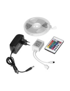 Zestaw taśma LED RGB 12V 7,2W/m 5m