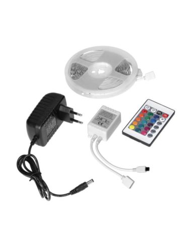Zestaw taśma LED RGB 12V 7,2W/m 5m