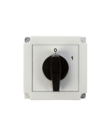 Łącznik krzywkowy 0-1 1P 16A w obudowie