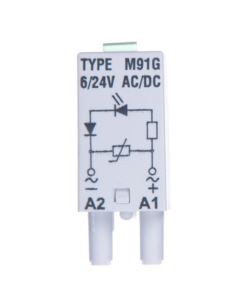 Moduł sygnalizacyjny LV 6-24V AC/DC M19G szary