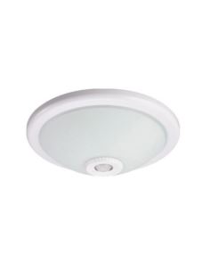 PLAFON SZKLANY 2xE27 Z CZUJNIKIEM PIR