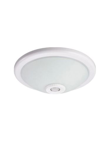 PLAFON SZKLANY 2xE27 Z CZUJNIKIEM PIR