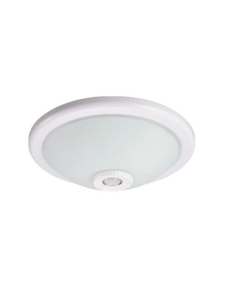 PLAFON SZKLANY 2xE27 Z CZUJNIKIEM PIR