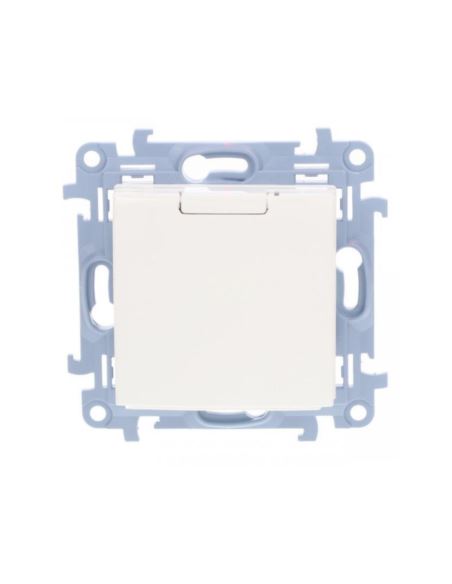 Simon 10 Gniazdo poj. SCHUKO białe 16A IP20