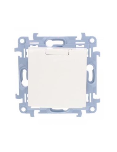 Simon 10 Gniazdo poj. uszcz. SCHUKO  białe IP44