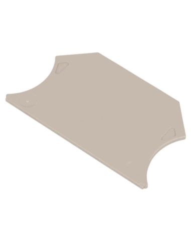 Płytka skrajna WAP 2,5-10 beżowa na szynę