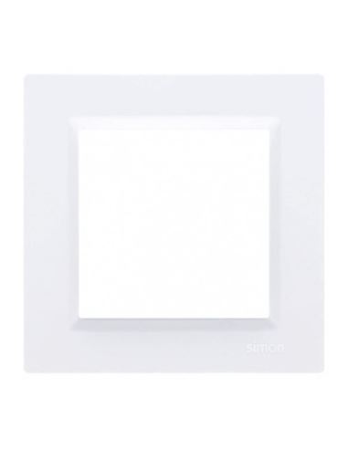 Simon10 Ramka pojedyńcza biała
