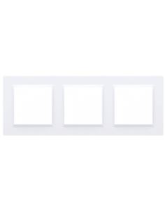 Simon10 Ramka potrójna biała